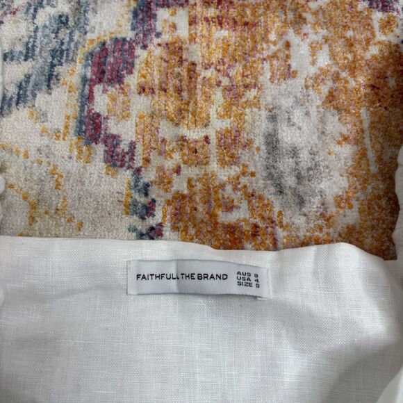 Faithfull The Brand Eva Tie Linen Top - Picture 3 of 6